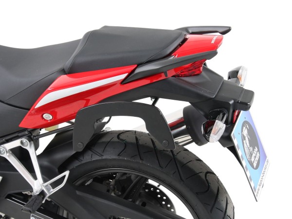 Portapacchi laterale C-Bow nero per Honda CBR 300 R (Bj.14-) Hepco & Becker