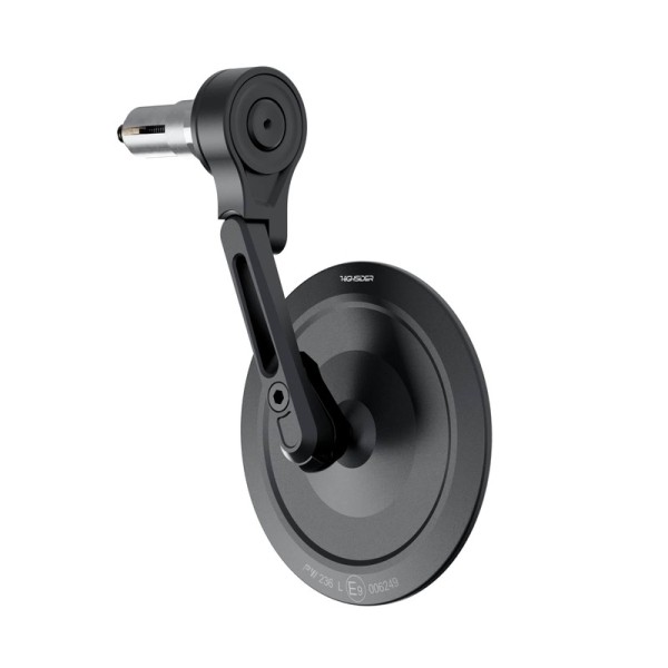 HIGHSIDER pro Specchio manubrio Montana-Slim Nero Corto (1 pezzo)