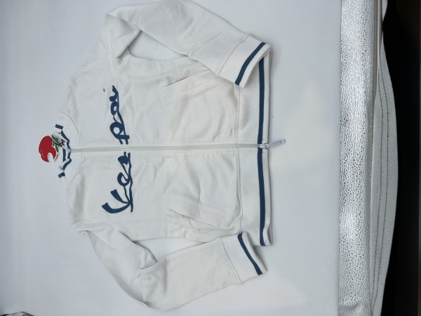 Top con zip Vespa bianco - S