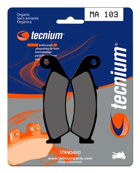 Pastiglie freno organiche Tecnium Street - MA103