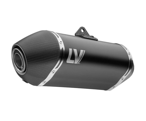 Silenziatore LeoVince LV-14 Black Edition Slip On in acciaio inossidabile nero per CF Moto / Husqvarna / KTM