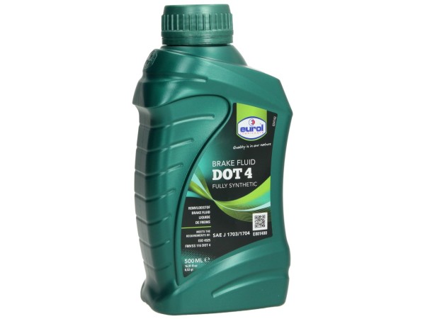 Liquido freni Eurol, DOT 4, 0,500 l, SAE J1703 / ISO 4925