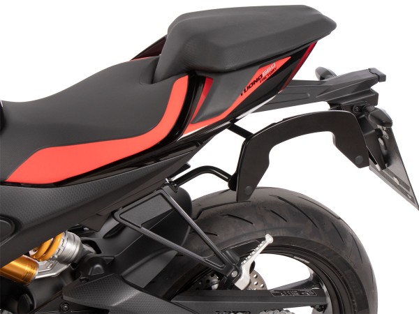 Portapacchi laterale C-Bow nero per Aprilia Tuono 660 Factory (2022-) Hepco & Becker