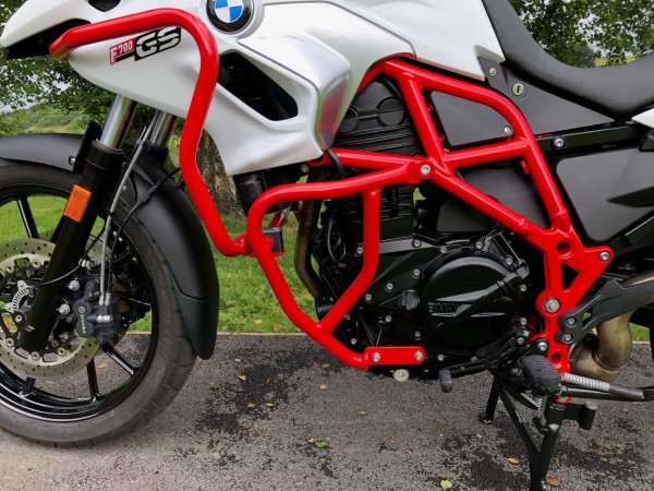 Protezione serbatoio rossa per BMW F 650 GS Twin (08-11)/F 700 GS (12-17)/F 800 GS (08-16)