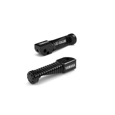 Pedane Poggiapiedi Per T-MAX 560 2022-2025, In Silicone E Plastica, Antiscivolo E Ammortizzate, Colori Nero E Argento