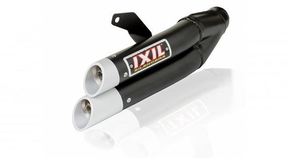 IXIL HYPERLOW BLACK XL silenziatore posteriore in acciaio inox per Honda CBR 500 R / CB 500 F (Bj.19-)