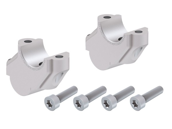 Riser manubrio H=30 mm con offset posteriore di 15 mm per BMW F 800 GT Hepco & Becker