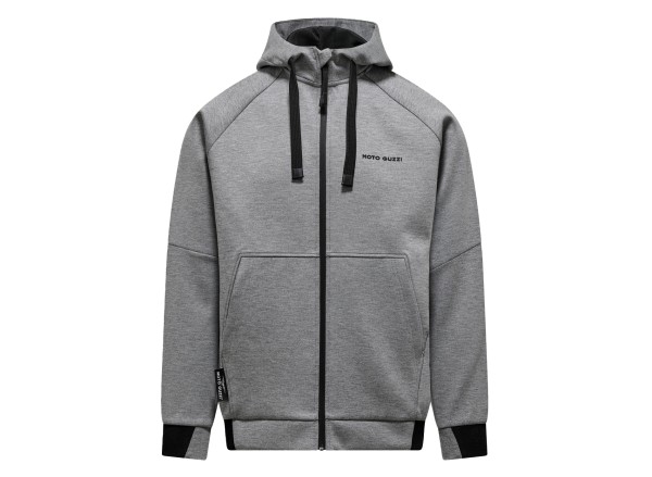 Felpa con cappuccio Moto Guzzi grigio