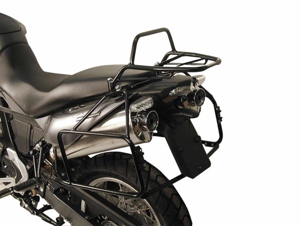 Portapacchi tubolare Topcase nero per Aprilia Pegaso 650 Strada/Trail (05-09) Hepco & Becker