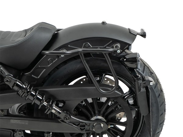 Portaborse in pelle ritagliato nero per Indian Scout Sixty Bobber (25-) Hepco & Becker