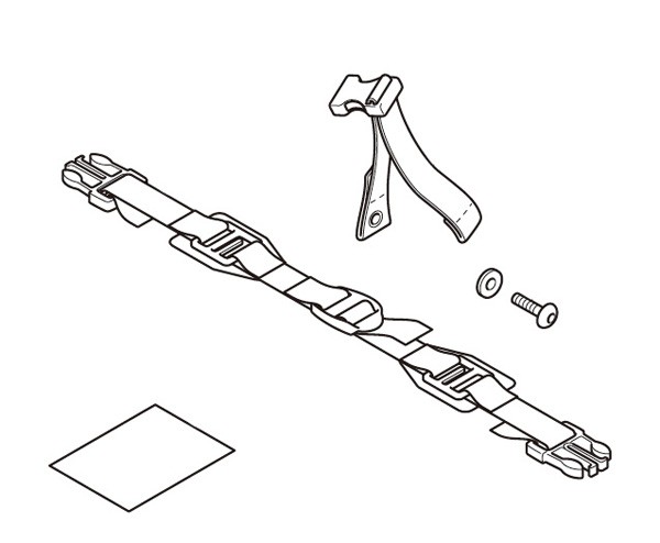 Kit di montaggio per borsa da sella per passeggero Originale Honda CB 650 F/ CB 500 F/ CBR 650 F/ CBR 300 R/ CBR 500 R