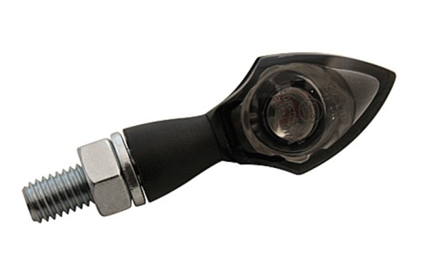 HIGHSIDER Pro Pen Head LED Indicator Housing Nero / Lens Smoke Grey (coppia), anteriore e posteriore