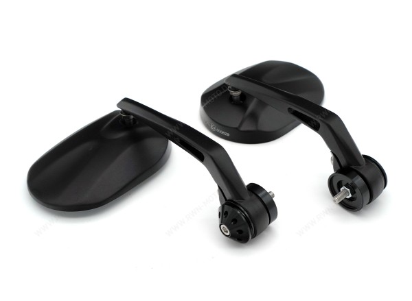 Specchietto terminale per manubrio, nero per Moto Guzzi V7 850 2021-