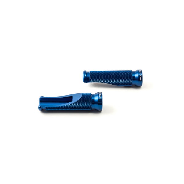 LSL Sport-Rasten, Ersatzfußrasten, Länge 85 mm, Aluminium gefräst, blau