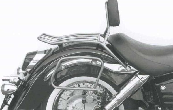 Portaborse in pelle tubolare cromato per Honda VT 1100 C3 Shadow (98-00) Hepco & Becker