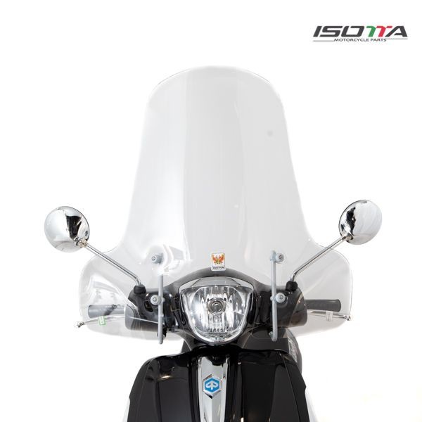 Parabrezza medio-alto trasparente per Piaggio Liberty (16-)