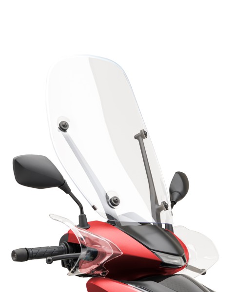 Parabrezza alto Matt Pearl Diaspro Red per Honda SH 350i (21-) Originale