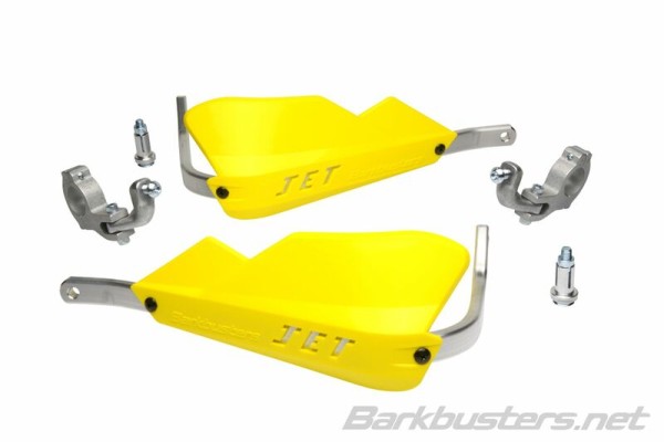 Set di paramani Jet Barkbusters con attacco a due punti conico giallo