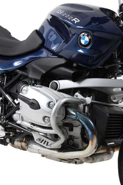 Protezione motore argento per BMW R 1200 R (11-14) Hepco & Becker