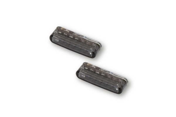 HIGHSIDER Smart Shorty LED 3in1 modulo indicatore di direzione/luce posteriore combinato lente grigio fumo (coppia), posteriore