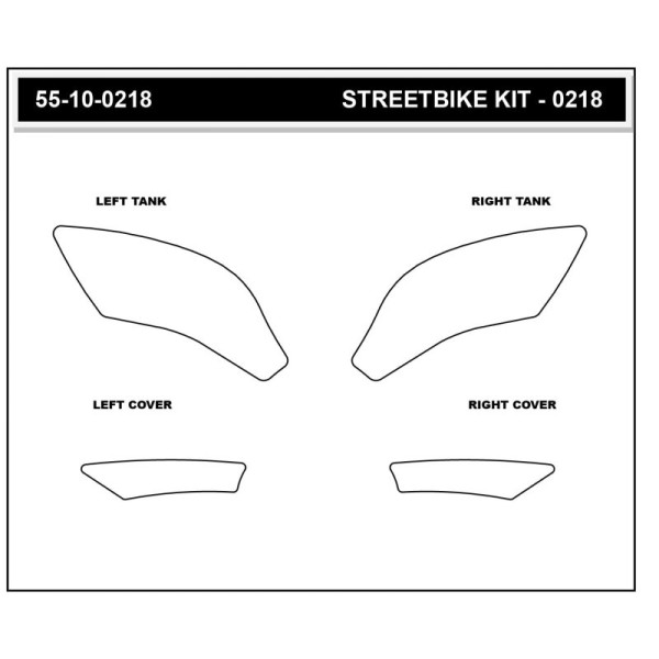 Stompgrip Tank Pad schwarz, Volcano, für Yamaha, YZF-R9, 2025