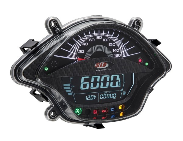 Contagiri/tachimetro per Vespa GTS/​GTS Super 300ccm FL ('14-), carbon look