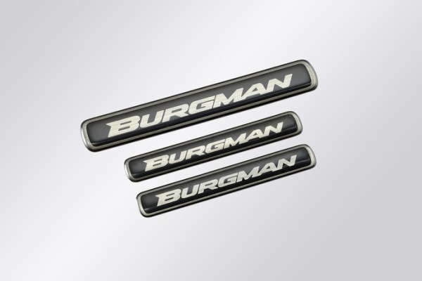 Scritta "Burgman" per Suzuki Burgman AN650 BJ. 2013-2017/ Burgman AN650 BJ. 2007-2012/ Burgman AN