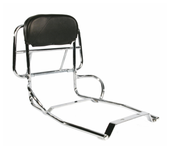 Portapacchi posteriore per Vespa PX 80-200cc, pieghevole, cromato