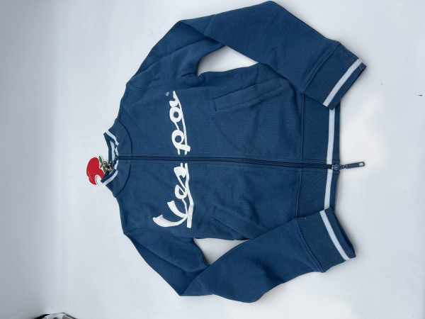 Top con zip Vespa blu - XS