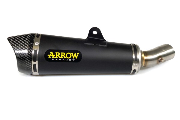 ARROW Auspuff DARK X-KONE für Honda MSX125 Modelljahr 2016-2019, Edelstahl schwarz (Nur mit ARROW Kr
