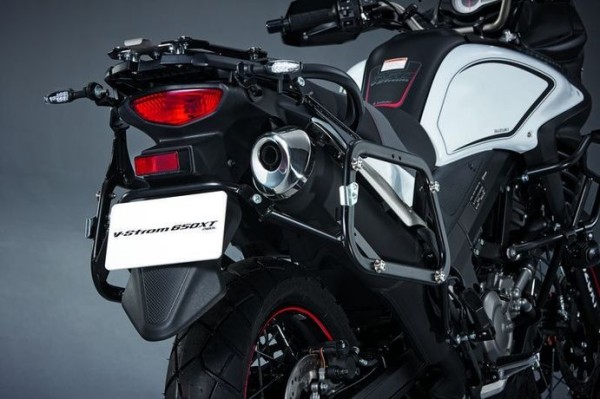 Portavaligie laterale (installazione fissa) per Suzuki V-Strom 650 BJ. 2012-2016