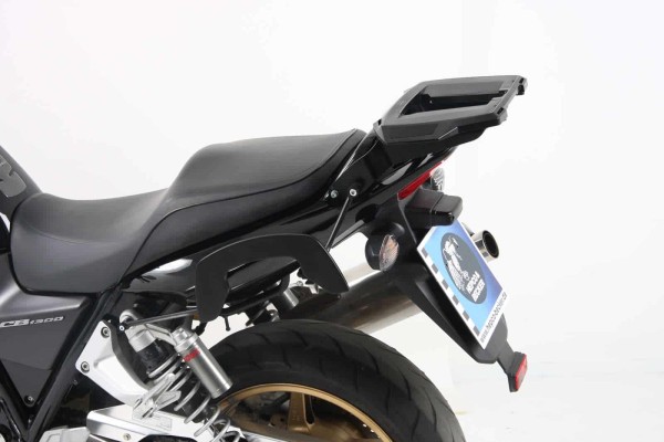 Porta bauletto in alluminio nero per Honda CB 1300 (03-09) Hepco & Becker