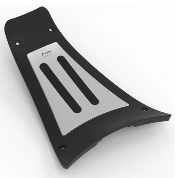 Copripiedi RIZOMA per Vespa GTS/GTS Super/GTV/GT, argento/nero