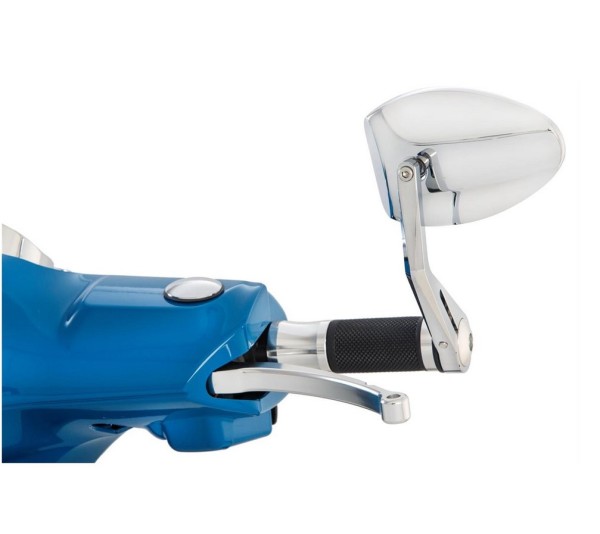 Specchietto terminale manubrio FERRARA 2 per Vespa, sinistro o destro, cromato