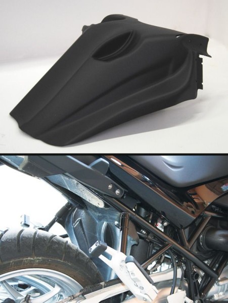 Paraspruzzi posteriore per BMW R 1200 R (06-10), plastica, nero