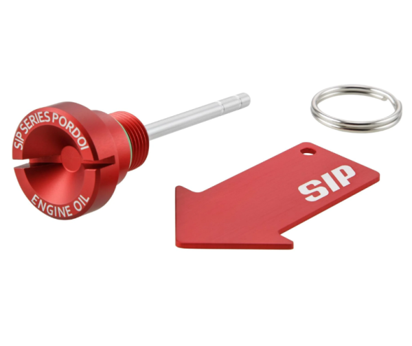 Tappo di riempimento olio motore per Vespa GTS Super 125cc 4T LC Euro 3 (09-16), rosso opaco