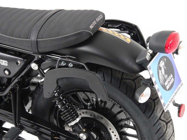 Portapacchi laterale C-Bow nero per Moto Guzzi V9 Bobber/Special Edition (21-) Hepco & Becker