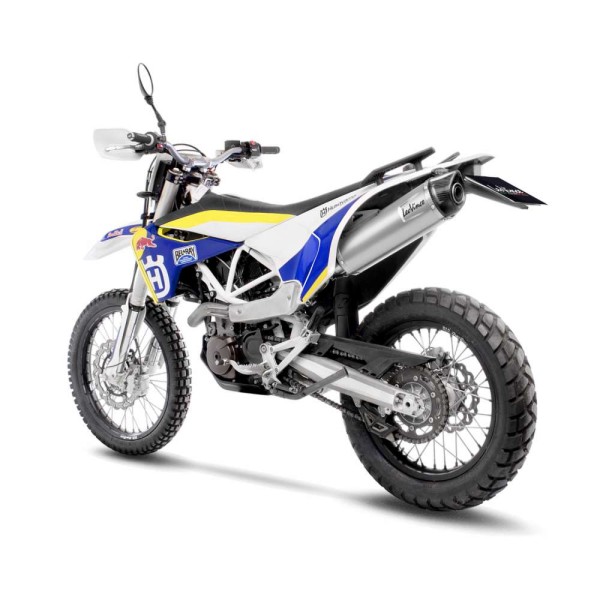 Sistema di scarico LeoVince LV One Evo per Husqvarna 701 Enduro /Supermoto, argento, slip on, certificato E