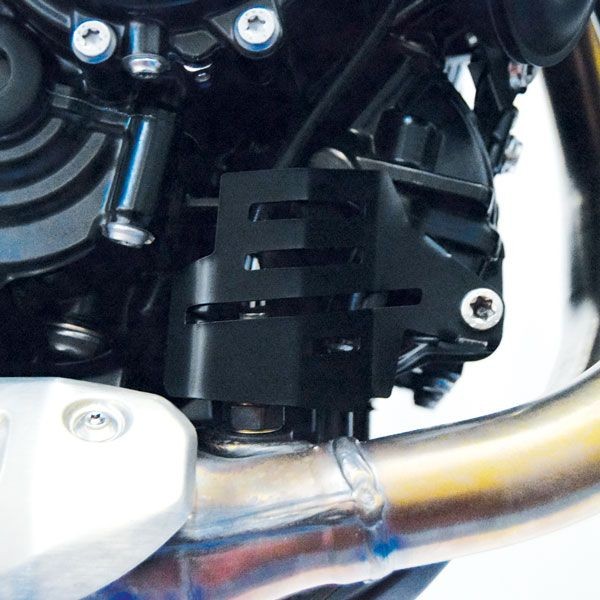 Coperchio della sonda lambda per BMW F 850 GS (18-22), acciaio inox, nero