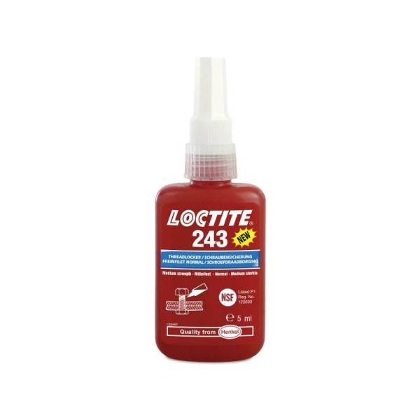 Loctite 243 Frenafiletti a media resistenza - Flacone da 5 ml