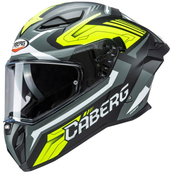 Caberg casco Drift Evo II Jarama nero opaco/grigio-fluo-giallo