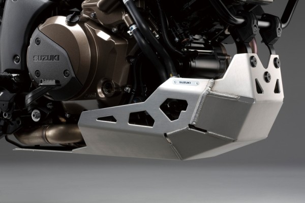 Piastra paramotore argento per Suzuki V-Strom 1050