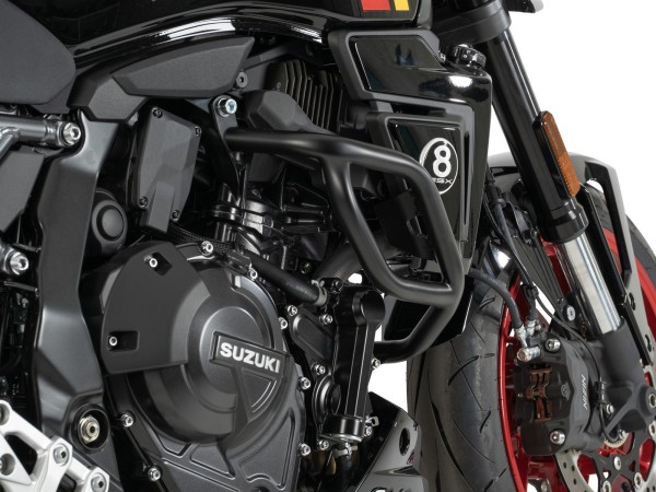 Protezione motore nera per Suzuki GSX-8TT (25-) Hepco & Becker
