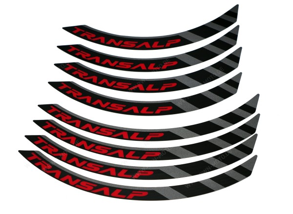 Set di adesivi per cerchi neri per Honda XL 750 Transalp (23-) Originale