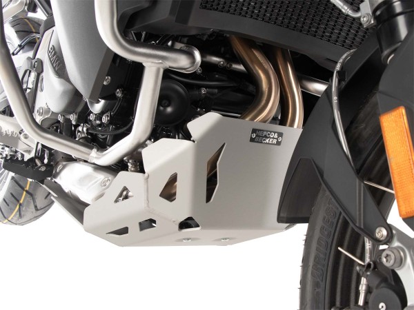 Piastra di protezione motore argento per BMW F 900 GS Adventure (24-) Hepco & Becker