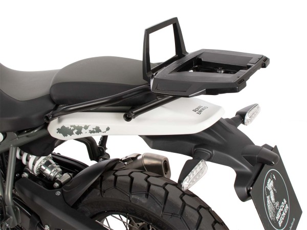 Portavaligie Alurack nero su portapacchi originale per Royal Enfield Himalayan 450 (24-)