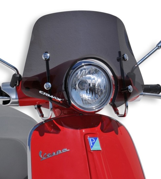 Parabrezza ERMAX Piccolo H 300 mm per Vespa Primavera 50-150cc 2T/4T, trasparente