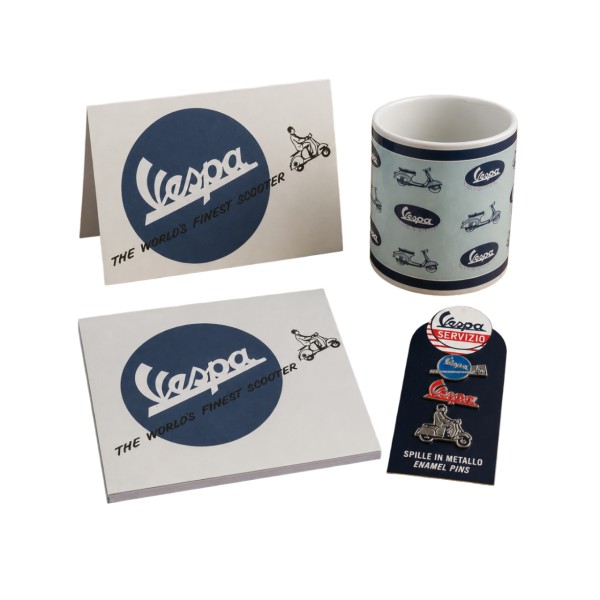 Pacchetto di gadget Vespa "World's Finest Scooter"