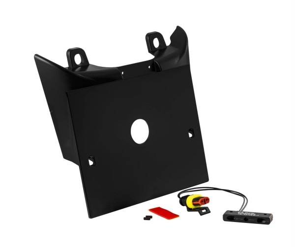 Portatarga nero con primer per Vespa GTS/GTS Super 125/300cc (`23-)