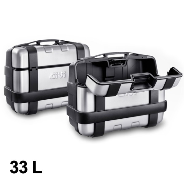 Givi Set valigie Trekker 33L nero Alu Monokey